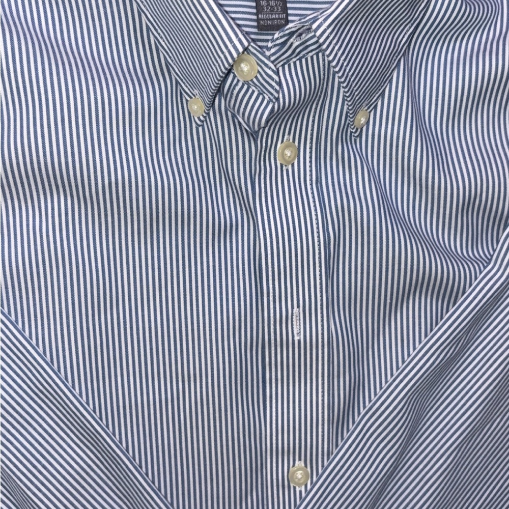 Kenneth Cole Reaction Classic Blue & White Stripe Button-Down Men's Shirt
